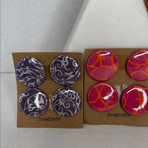 Handmade Patterned Button Magnets (20) lot M2 - Picture 2 of 4